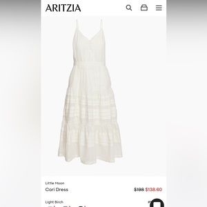 ARITZIA 100% organic cotton dress